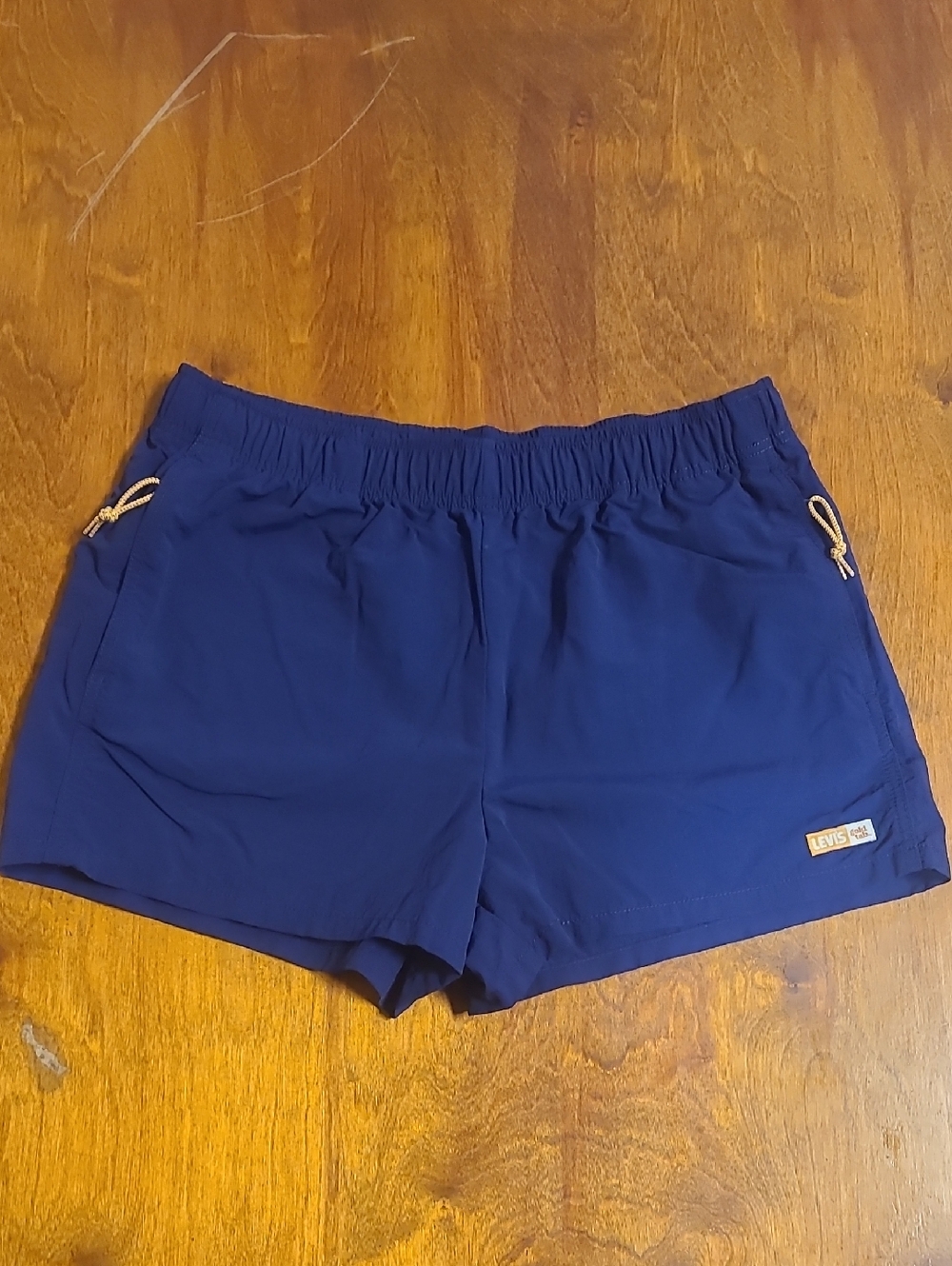 Levi's Gold Tab Women's Deep Blue Elastic-Waist Athletic Shorts